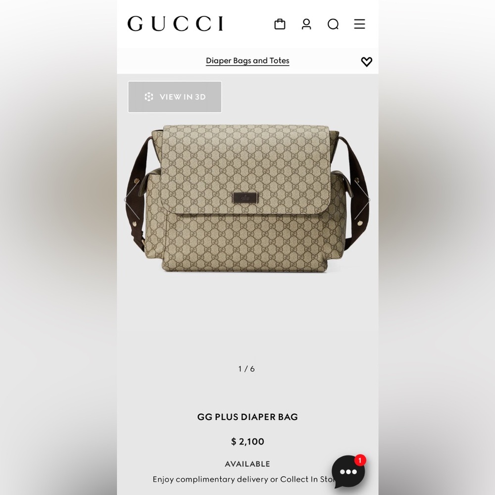 Gucci Diaper bag
